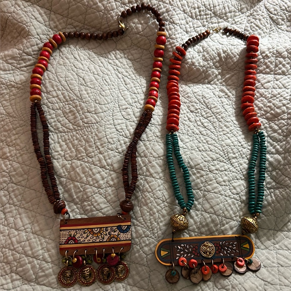 Women's The Guardians' & Urvashi' Handcrafted Tribal Dhokra Necklaces